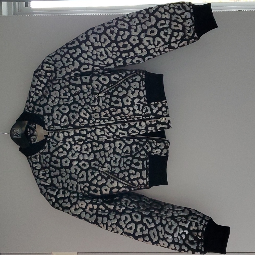 NWOT Michael Michael Kors black and silver jacket.